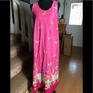 Pink Butterfly Print Maxie Dress